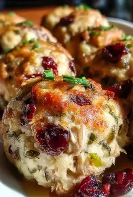 Cranberry & Turkey Stuffing Balls