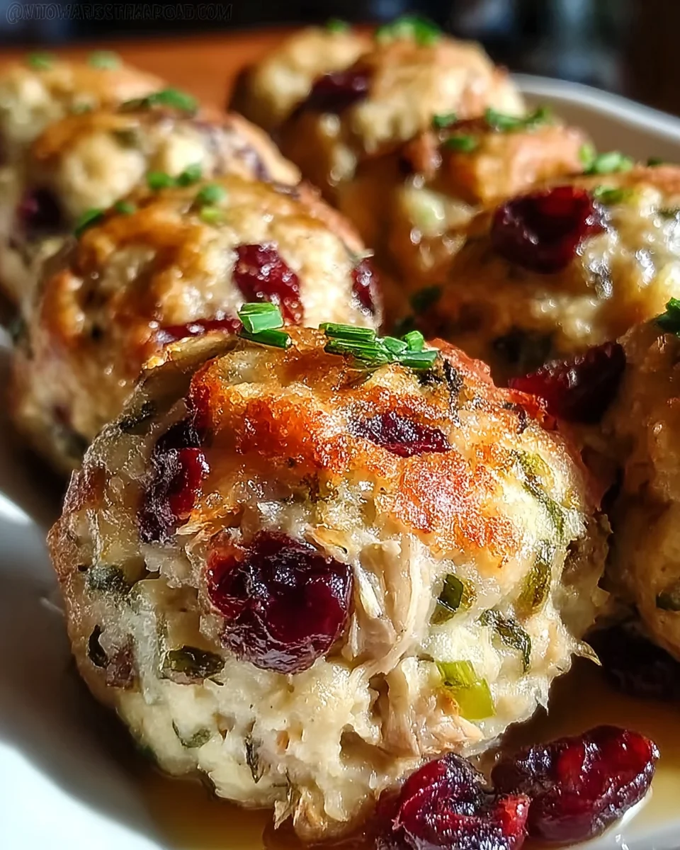 Cranberry & Turkey Stuffing Balls