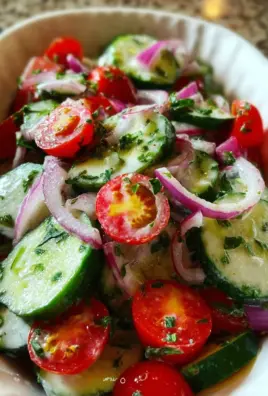 Cucumber Tomato And Onion Salad