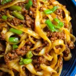 Ground Beef Mongolian Noodles