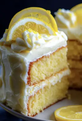 Lemon Velvet Cake With Lemon Cream Cheese Frosting