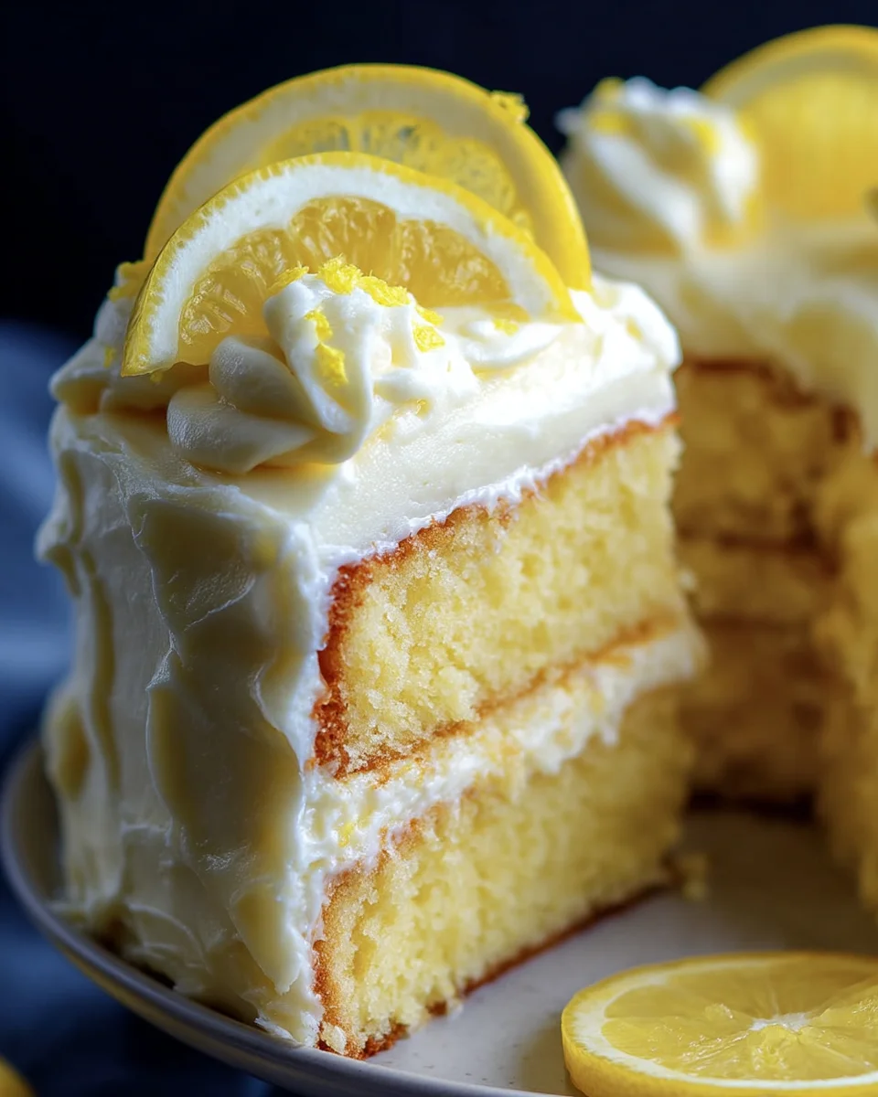 Lemon Velvet Cake With Lemon Cream Cheese Frosting