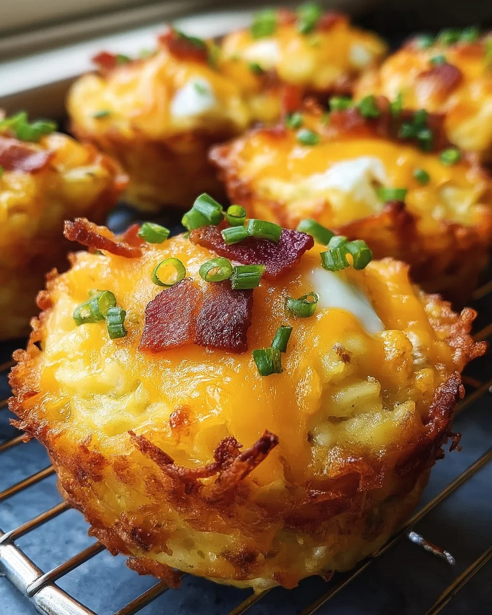 Loaded Bacon And Egg Hash Brown Muffins