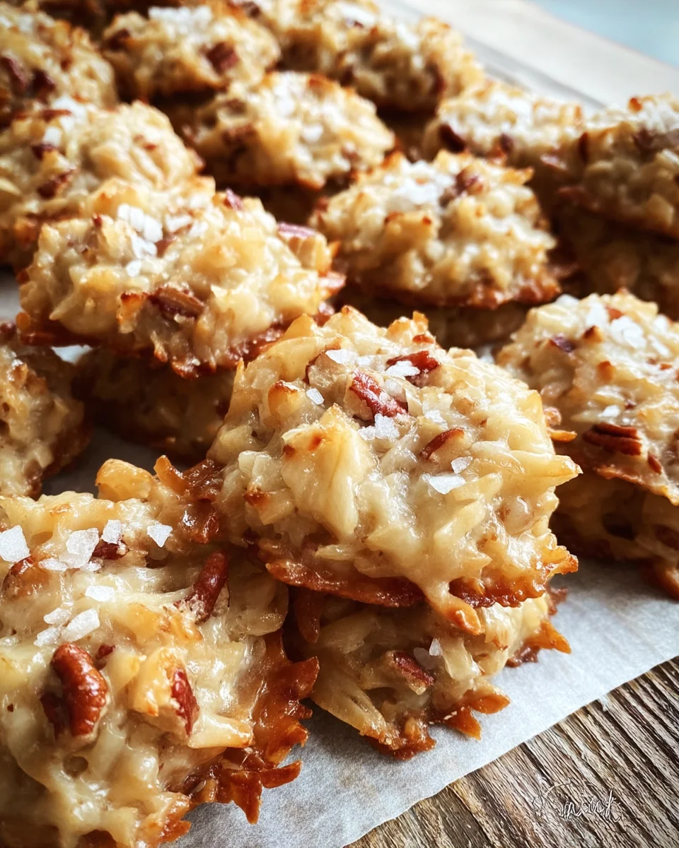 No-bake Coconut Praline Cookies