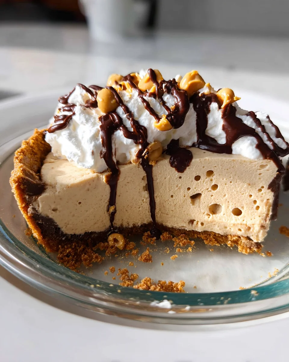No Bake Cream Cheese Peanut Butter Pie