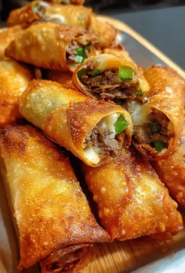 Philly Cheesesteak Egg Roll