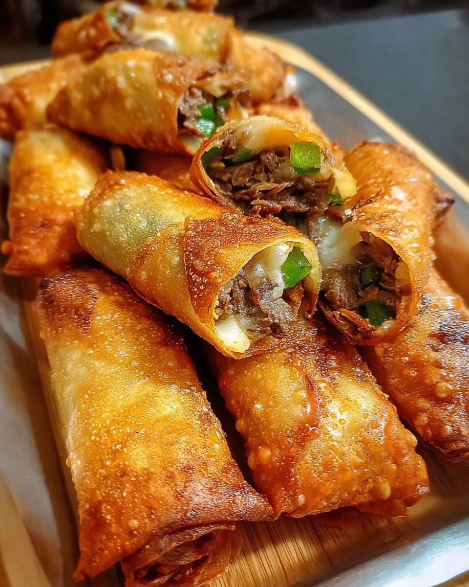 Philly Cheesesteak Egg Roll