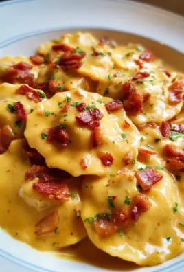 Ravioli Carbonara