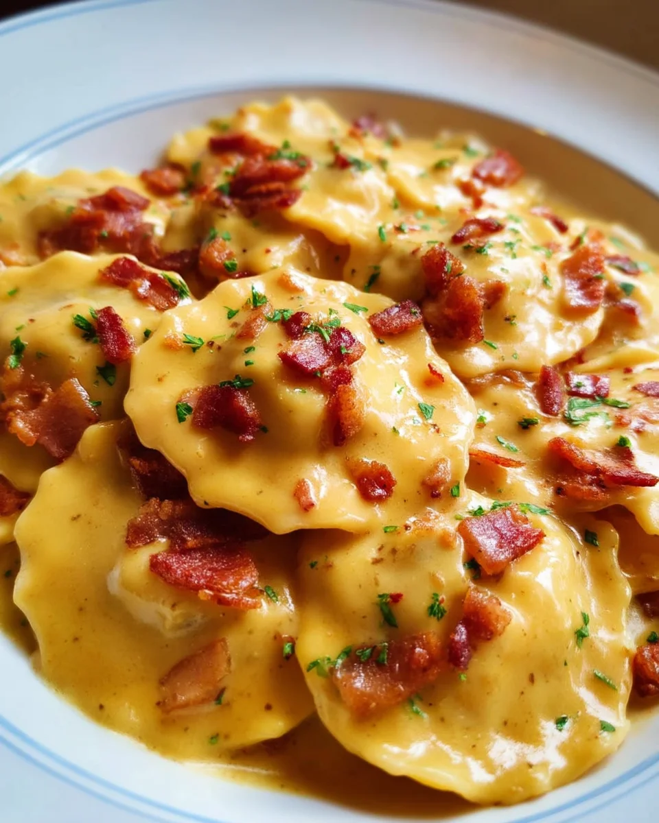 Ravioli Carbonara