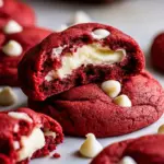 Red Velvet Cheesecake Stuffed Cookies