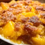Ridiculously Easy Peach Cobbler