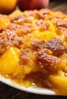 Ridiculously Easy Peach Cobbler
