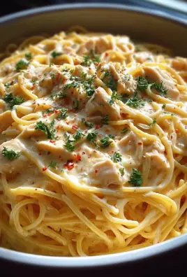Slow Cooker Amish Cheesy Chicken Spaghetti