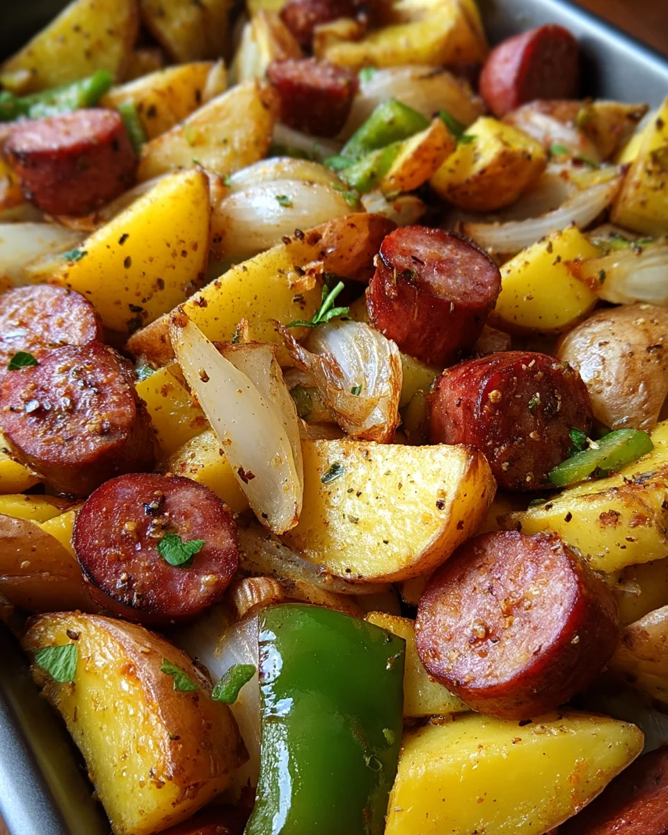 Smoked Sausage And Potato Bake