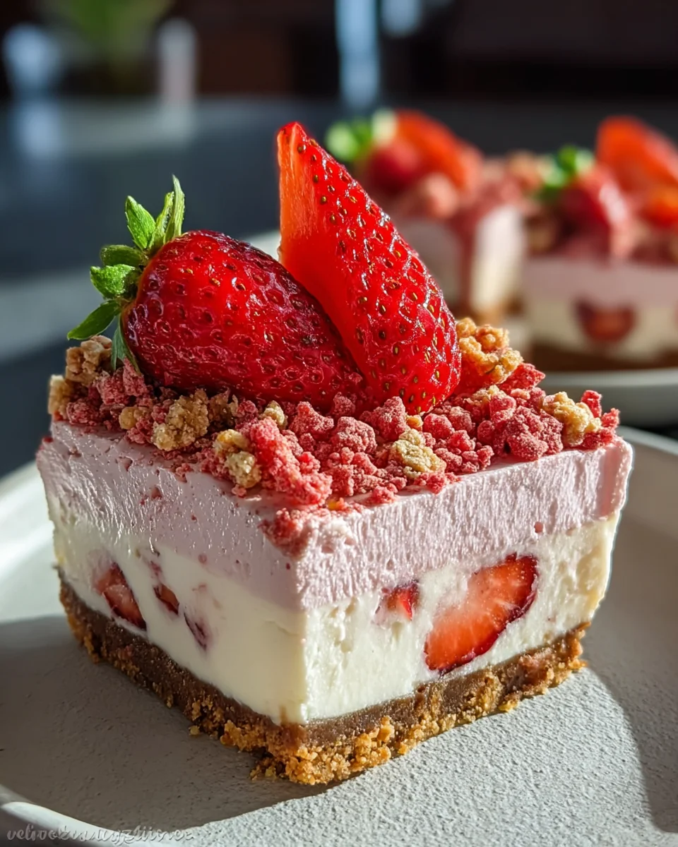 Strawberry Crunch Cheesecake