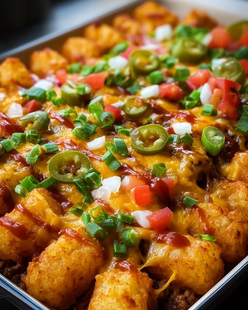 Taco Tater Tot Casserole