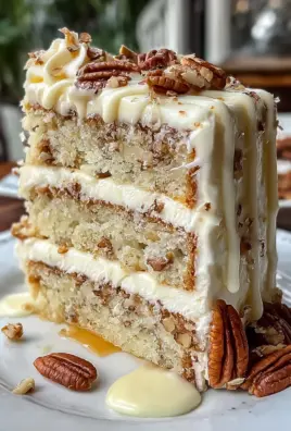 White Chocolate Pecan Layer Cake