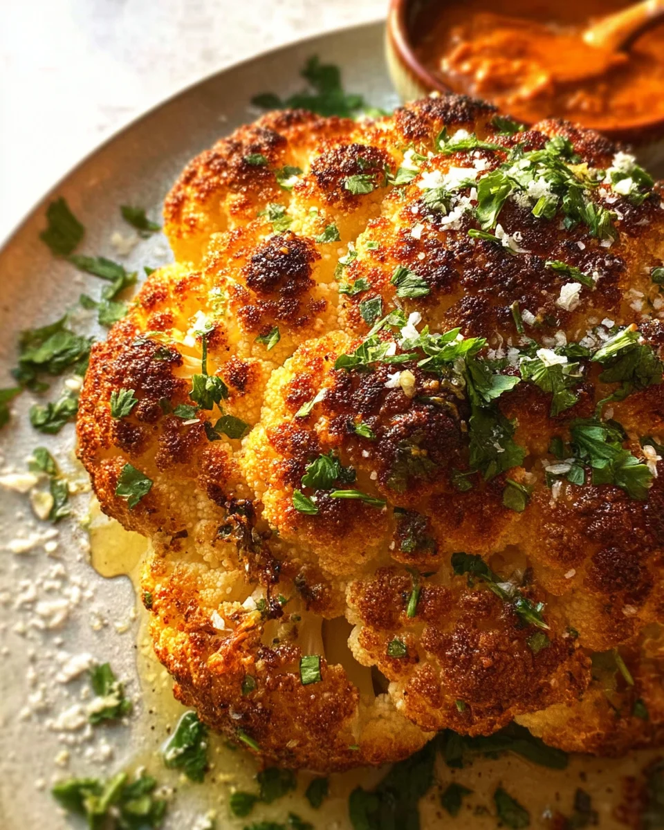Whole Roasted Cauliflower