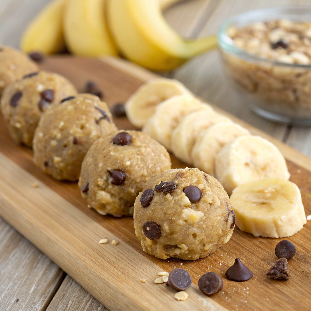 Peanut Butter Banana Chocolate Chip Energy Bites