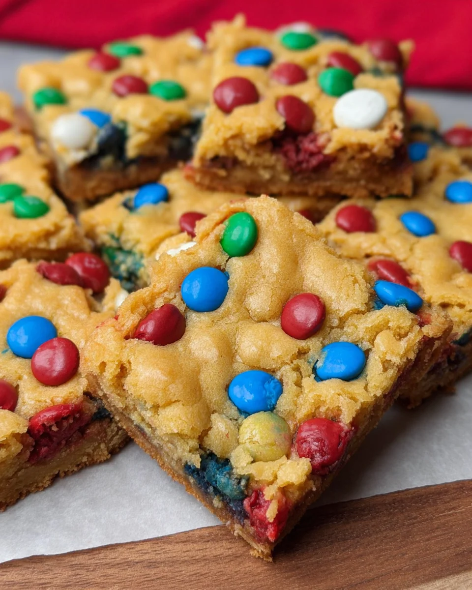 4th of July Cake-Mix Cookie Bars