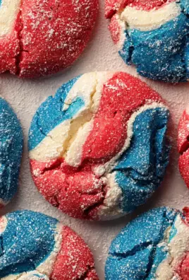 4th of July Crinkle Cookies