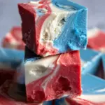 4th of July Tie Dyed Fudge