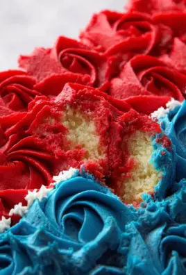 American Flag Cup Cake