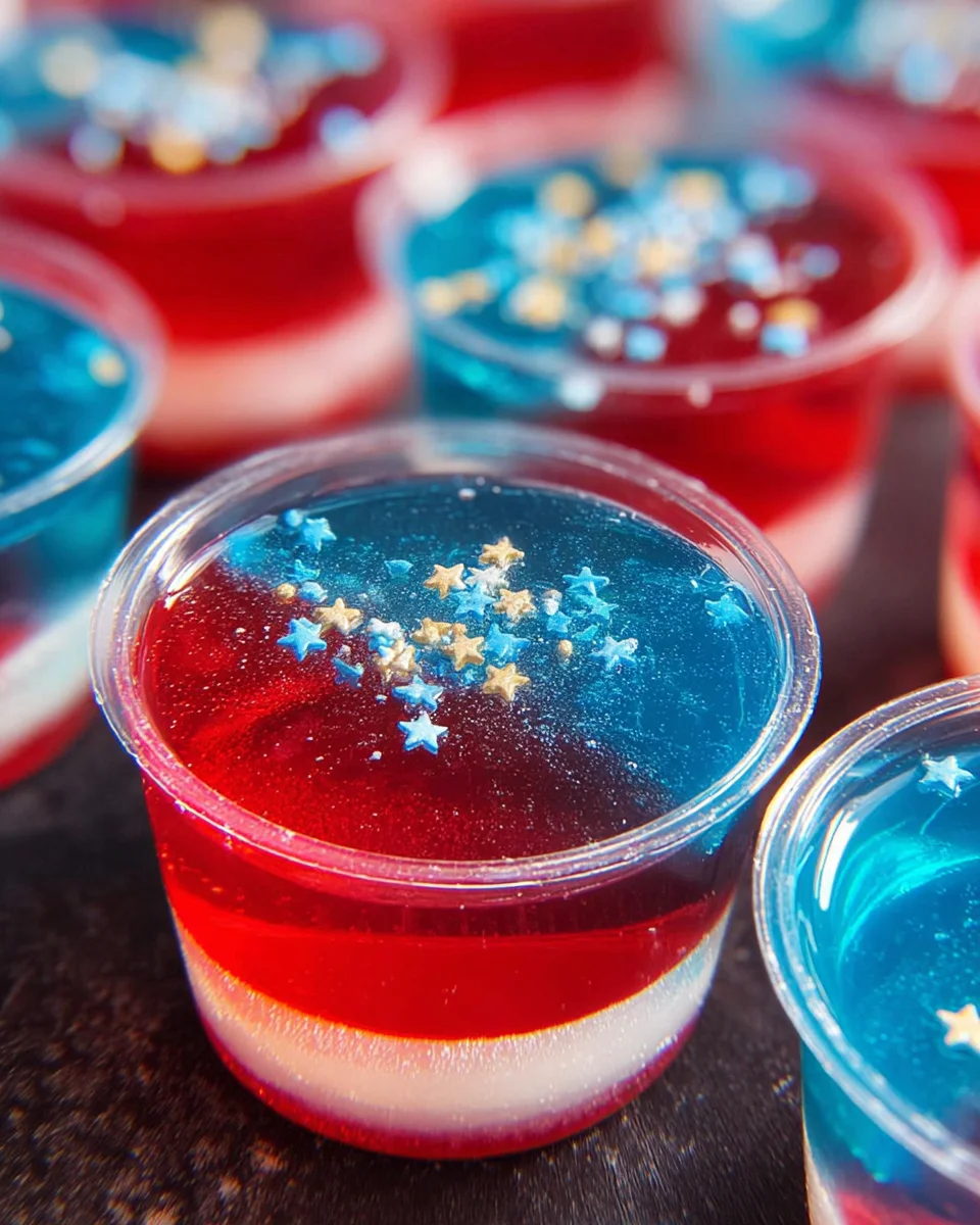 American Flag Jello Shots