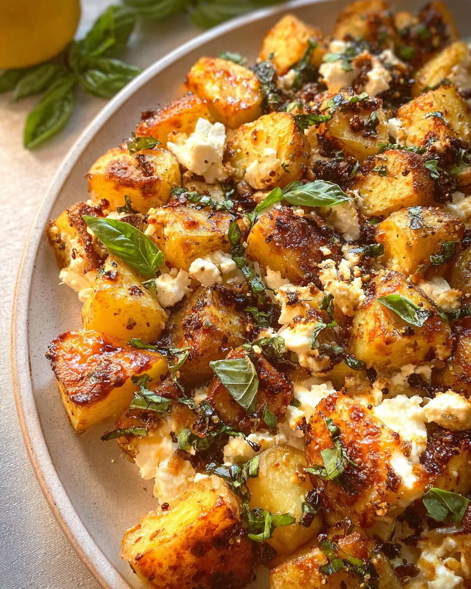 Baked Feta Potatoes