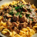Beef Stroganoff with Egg Noodles