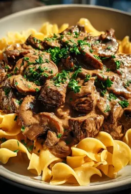 Beef Stroganoff with Egg Noodles