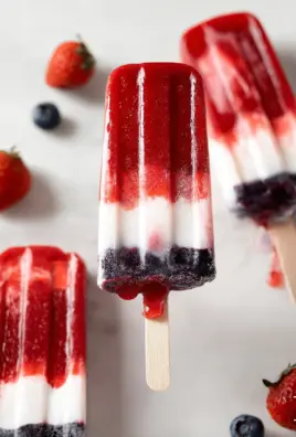 Berry-Coconut Rocket Pops