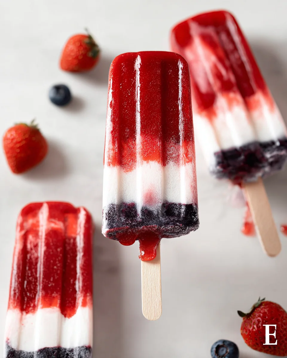 Berry-Coconut Rocket Pops