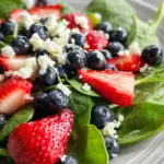 Berry, Feta and Spinach Salad