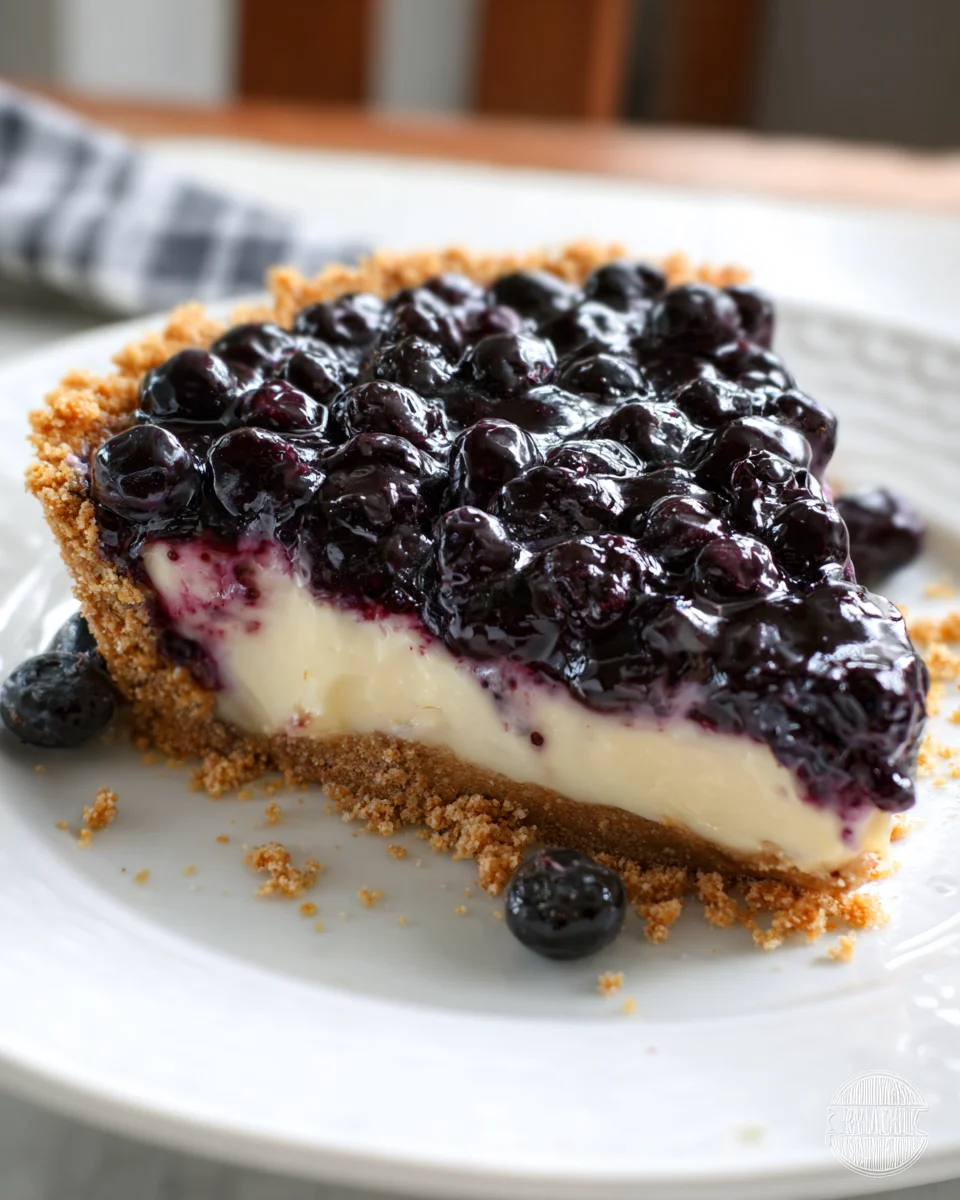 Blueberry Cream Pie