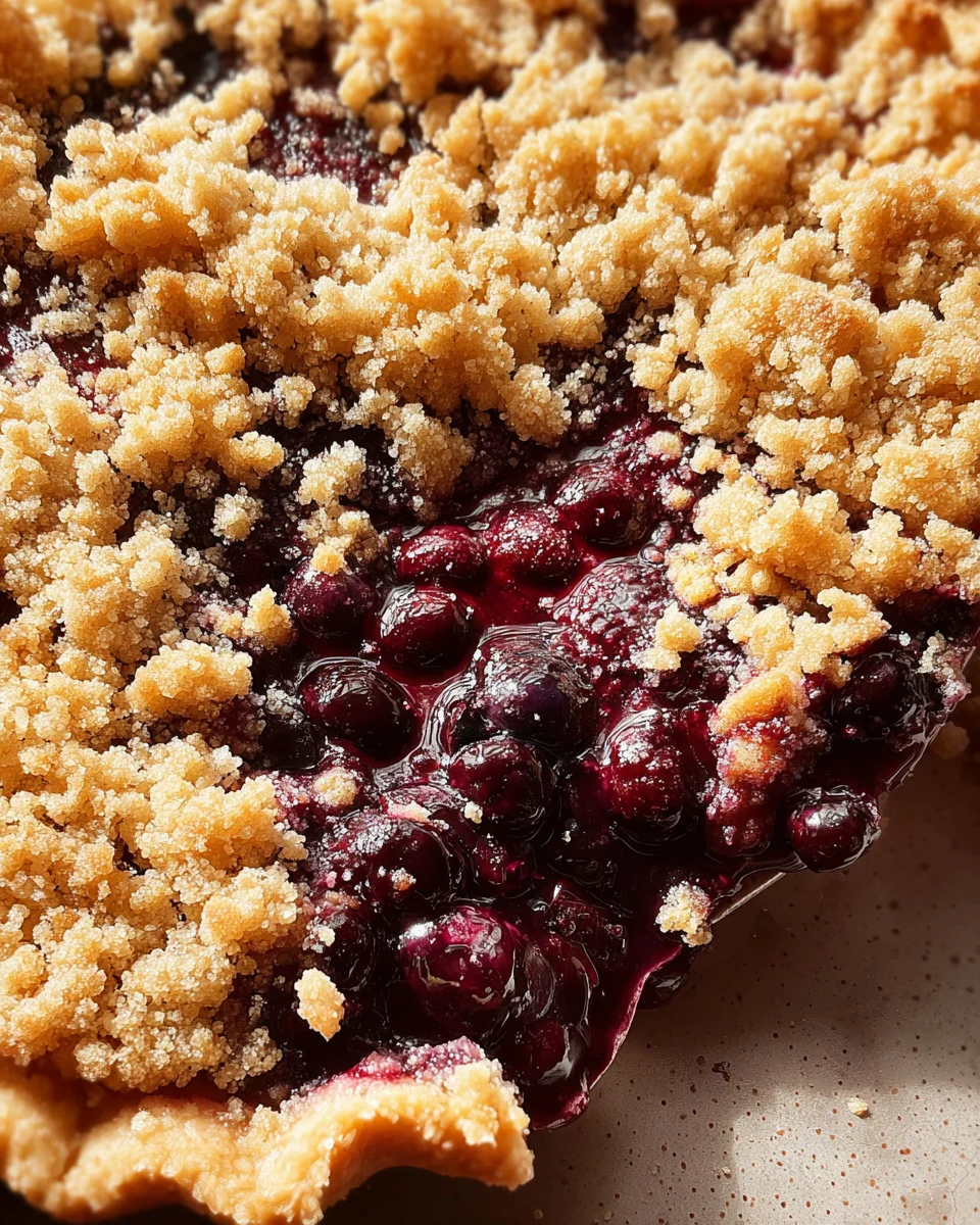 Blueberry Crumble Pie