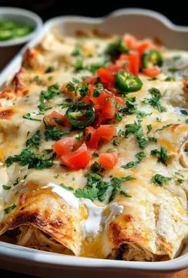 Creamy White Chicken Enchiladas
