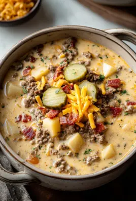 Easy Cheeseburger Soup