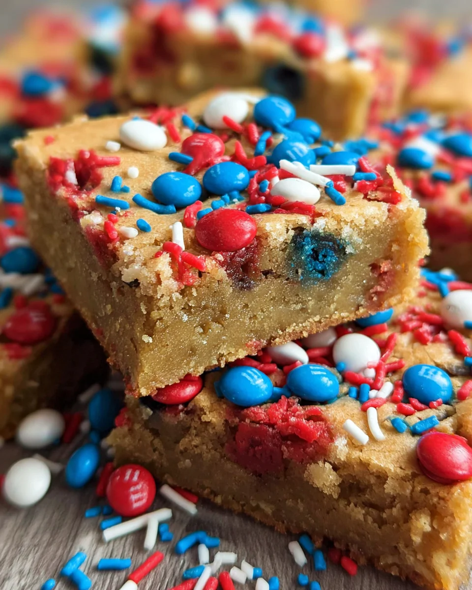 Fireworks Blondies
