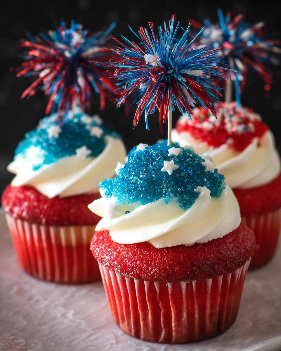 Fireworks Cupcakes