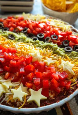 Flag Taco Dip