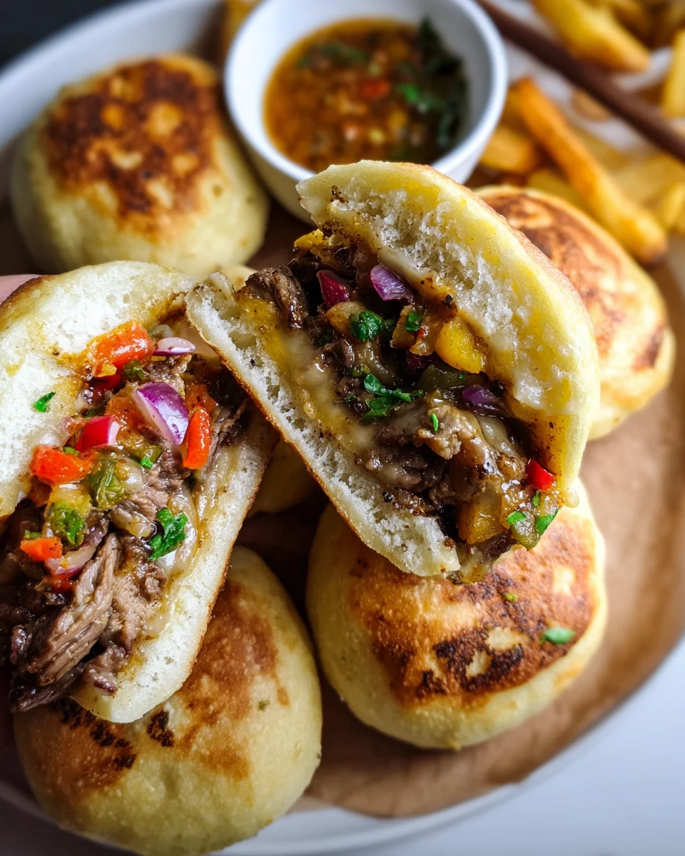 Fluffy Pan Bread With Beef