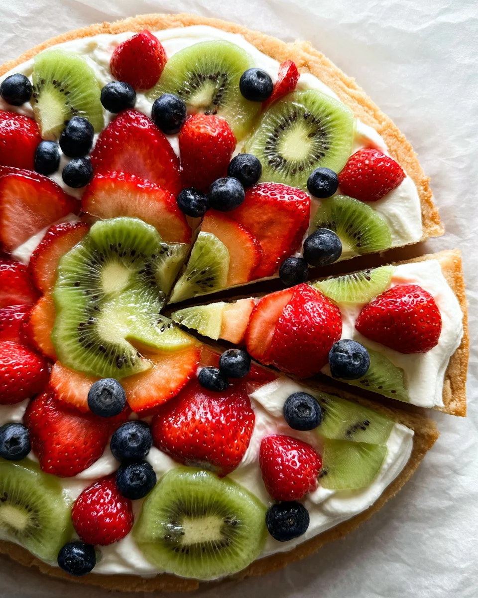 Fruit Pizza Summer Dessert