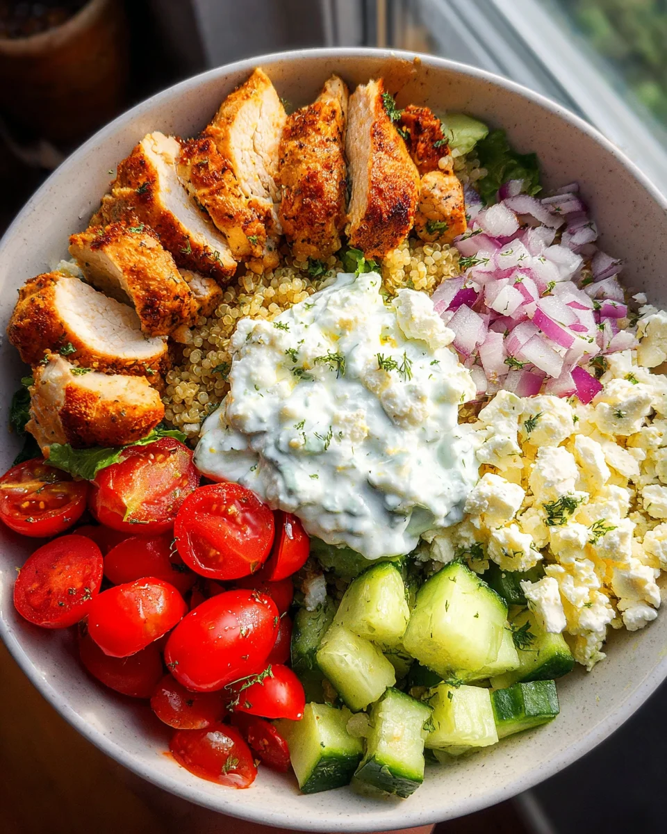 Greek Chicken Bowls