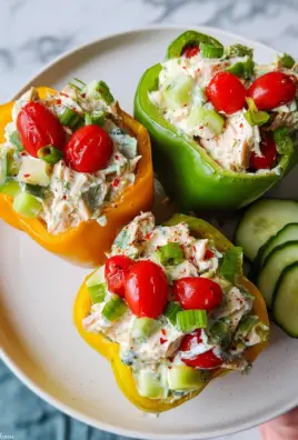 Greek Yogurt Chicken Salad Stuffed Peppers