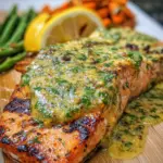 Grilled Salmon with Mustard-Herb Butter