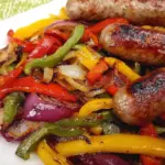 Grilled Sausage with Peppers and Onions