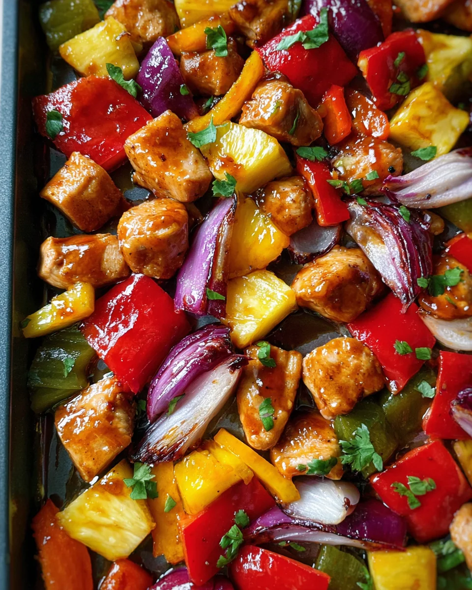 Hawaiian Chicken Sheet Pan