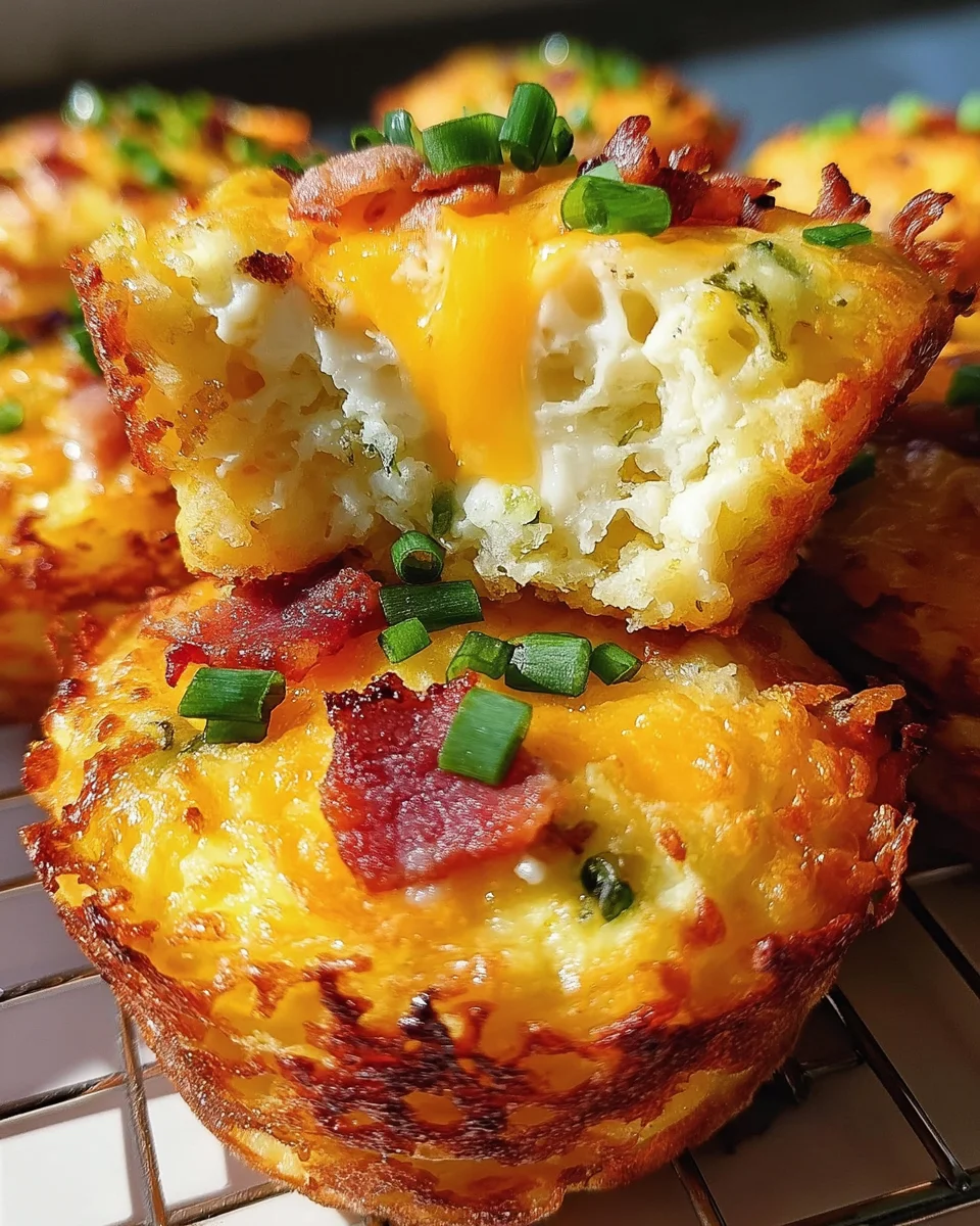Loaded Bacon and Egg Hash Brown Muffins