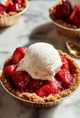 Mini Strawberry Ice Cream Pies